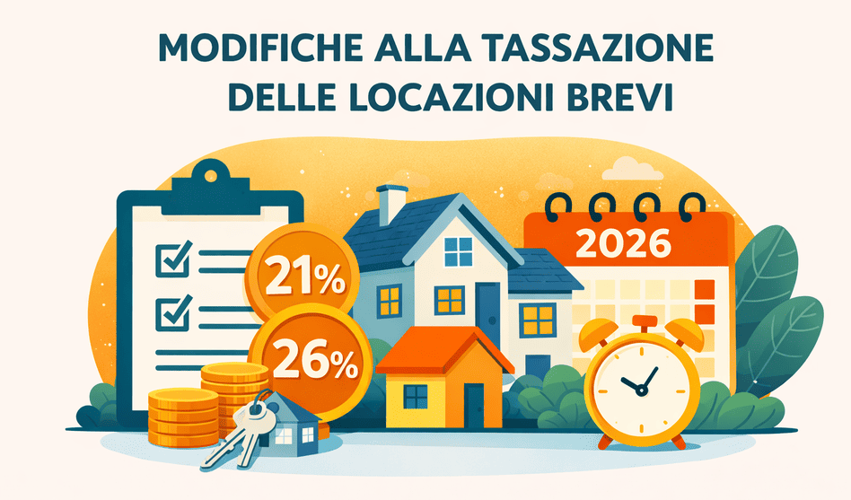 Modifiche alla tassazione delle locazioni brevi Da gennaio 2026 è possibile applicare il regime fiscale della cedolare secca per gli immobili per i quali sono stipulati contratti di locazione breve esclusivamente a due immobili.