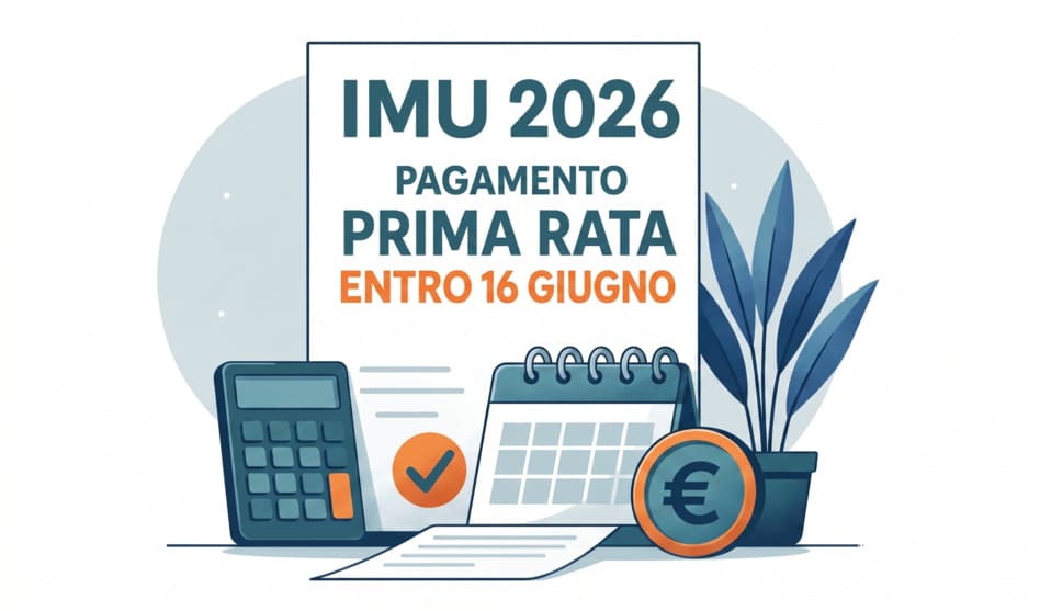 Acconto IMU 2026 scadenza il 16 giugno Prima rata Imu 202: pagamento entro il 16 giungo. Per gli immobili locati con canone concordato riduzione dell’imposta al 75%.