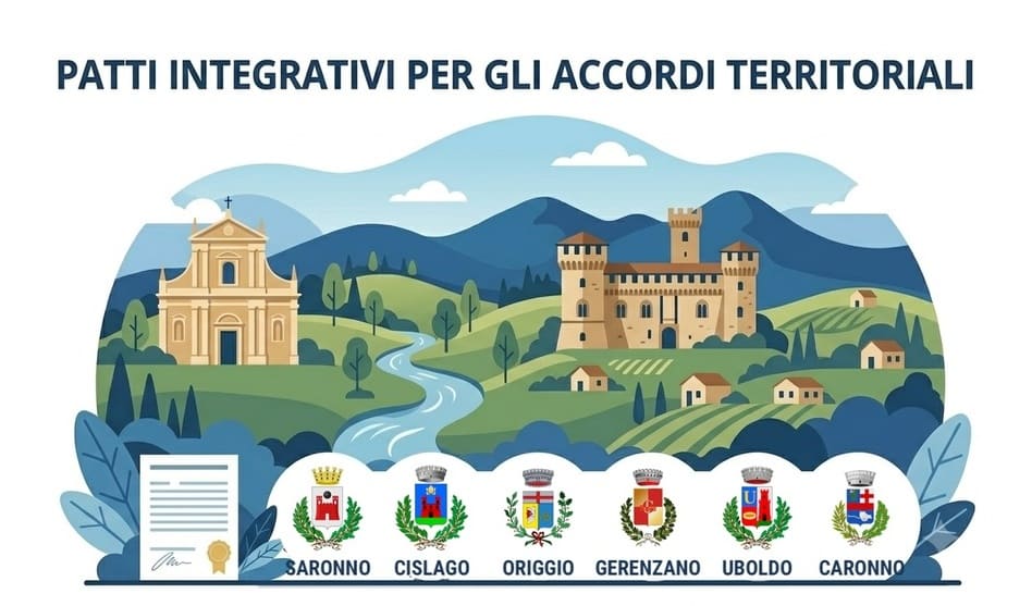 Comuni del Saronnese Patti Integrativi Accordi Territoriali Patti integrativi per gli accordi territoriali dei Comuni di Saronno, Cislago, Origgio, Gerenzano, Uboldo e Caronno
