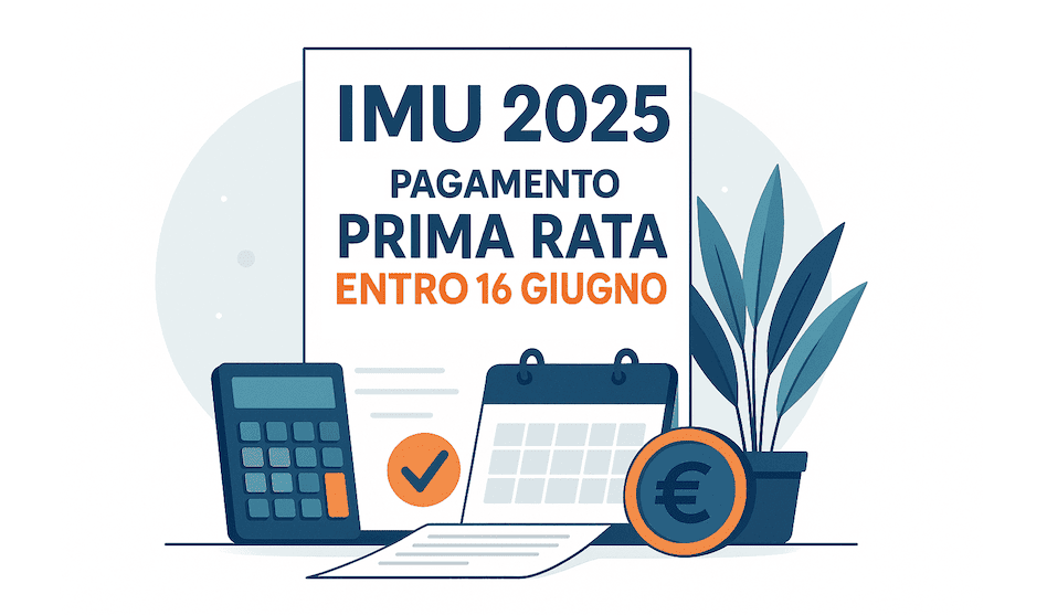 Acconto Imu 202: pagamento entro il 16 giungo. Per gli immobili locati con canone concordato riduzione dell’imposta al 75%.