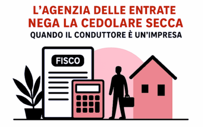 News e aggiornamenti sulla locazione 5 Locazioni: da 14 anni le Entrate negano la cedolare secca  in caso di conduttore impresa