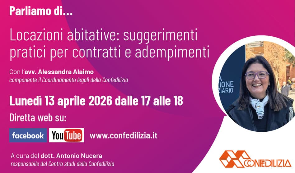 Locazioni abitative: suggerimenti pratici per contratti e adempimenti – Seminario on-line